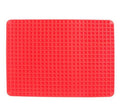 Tapis de Cuisson Pyramidal en Silicone Antiadhésif avec Grille
