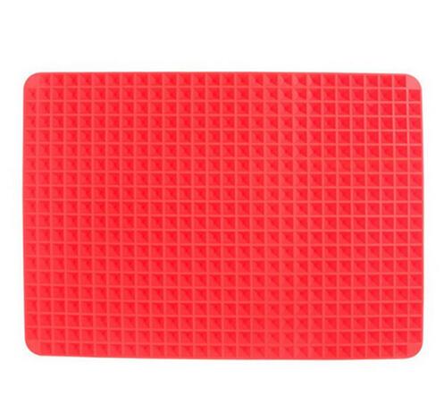 Tapis de cuisson pyramidal en silicone antiadhésif avec grille