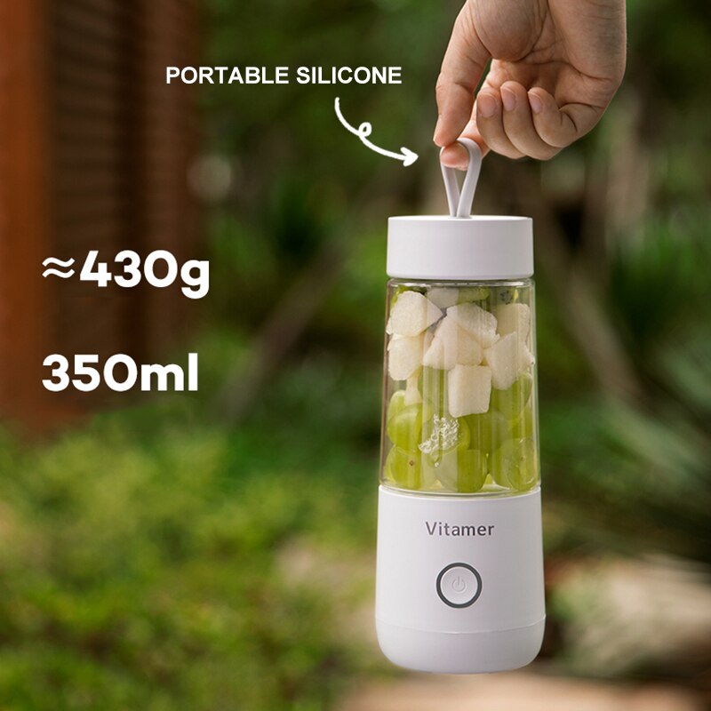 Mixeur Portable 350 ml Rechargeable par USB pour Smoothies et Granités