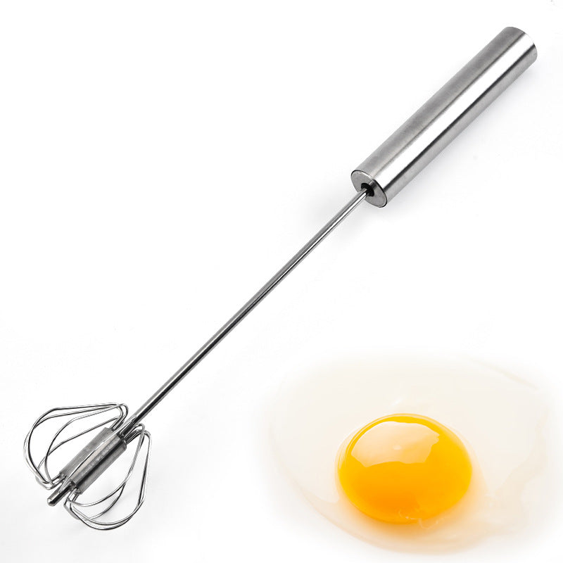 Batteur à Œufs Semi-Automatique en Acier Inoxydable