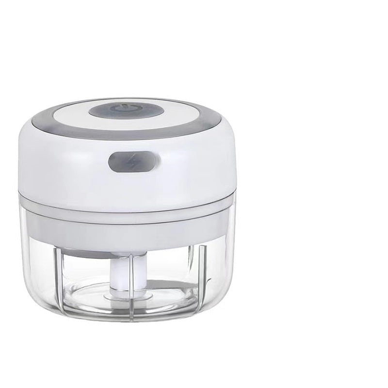 Mini Hachoir à Ail Electrique avec Recharge USB, Presse-Gingembre, Broyeur de Piments et Légumes, Robuste et Durable