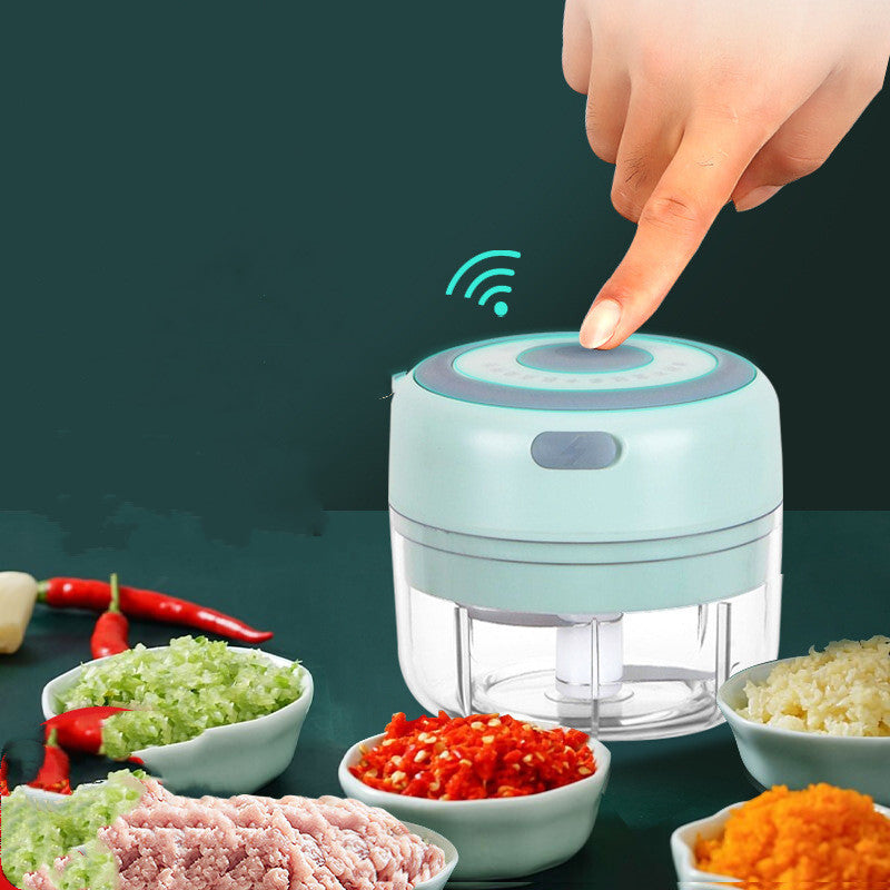 Mini Hachoir à Ail Electrique avec Recharge USB, Presse-Gingembre, Broyeur de Piments et Légumes, Robuste et Durable