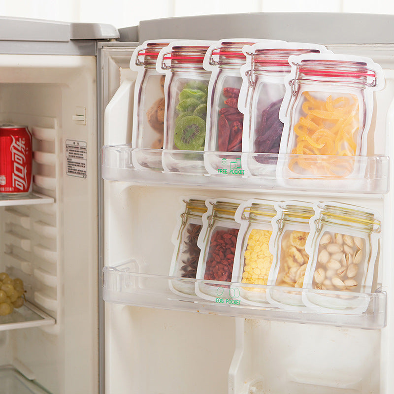 Sac de Conservation Réutilisable, Etanche et Hermétique pour Aliments et Collations