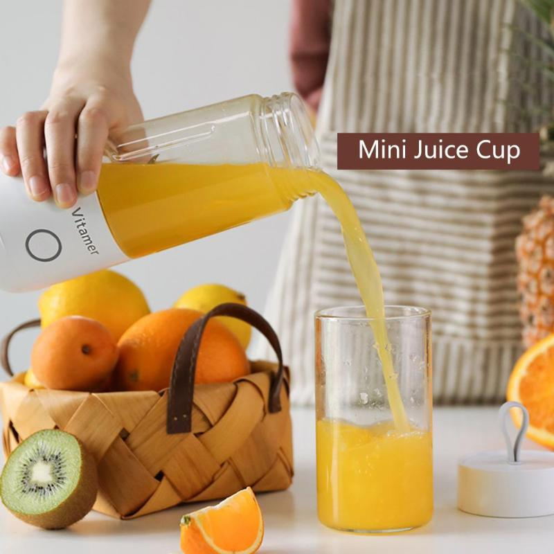 Mixeur Portable 350 ml Rechargeable par USB pour Smoothies et Granités