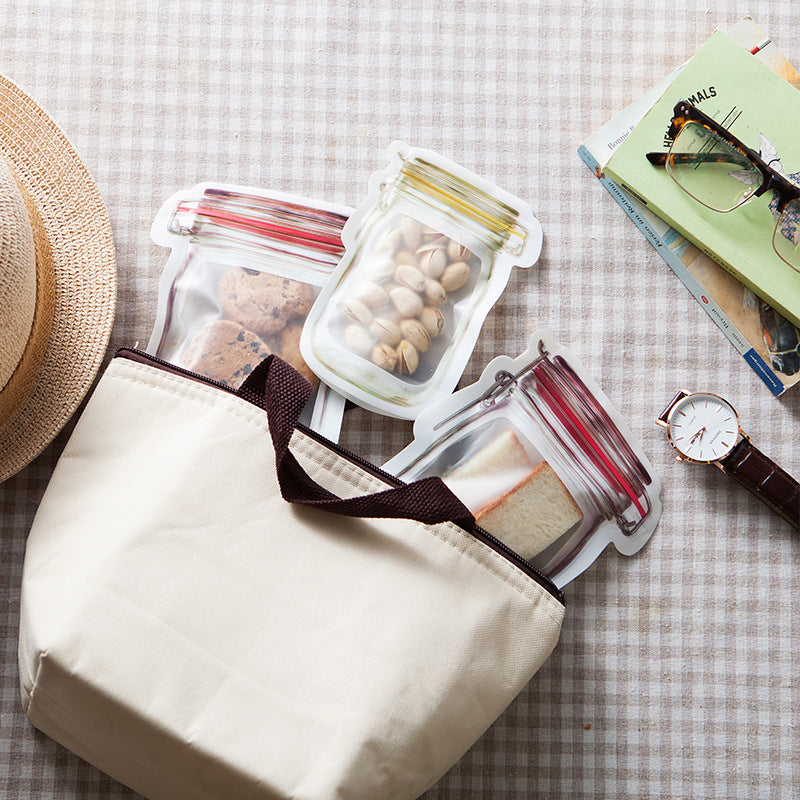 Sac de Conservation Réutilisable, Etanche et Hermétique pour Aliments et Collations