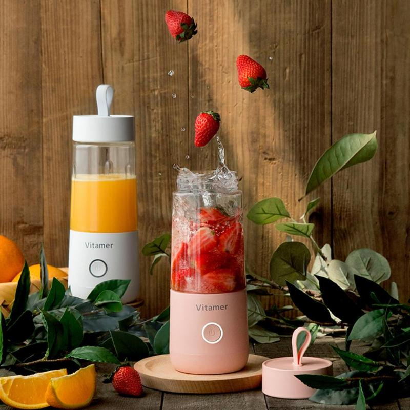 Mixeur Portable 350 ml Rechargeable par USB pour Smoothies et Granités