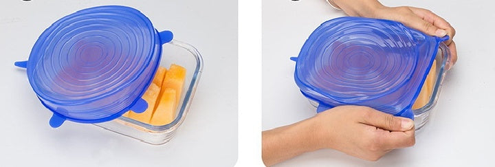 Lot de 12 Housses Extensibles en Silicone
