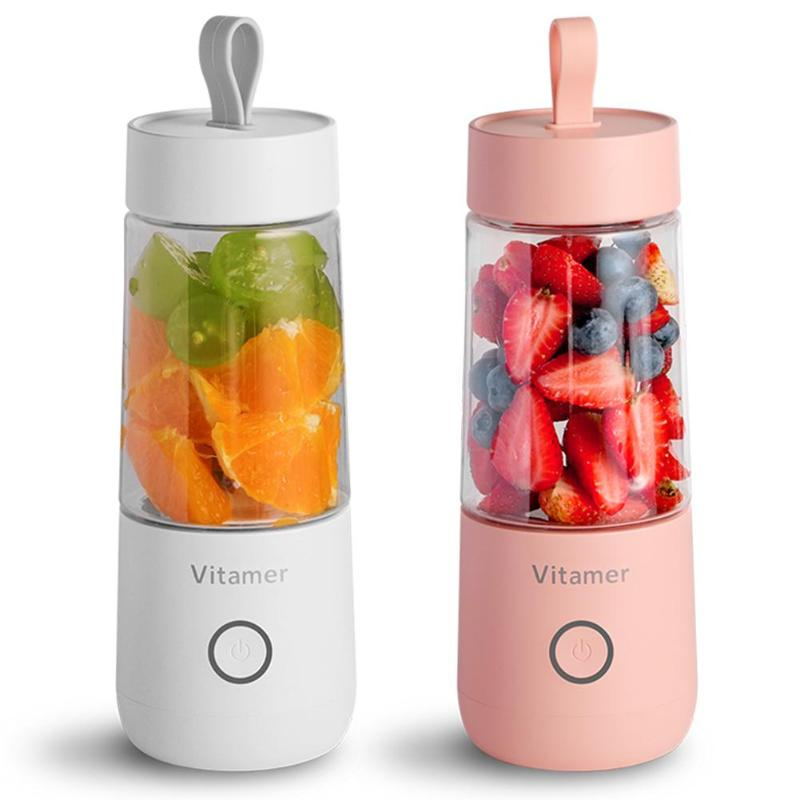 Mixeur Portable 350 ml Rechargeable par USB pour Smoothies et Granités
