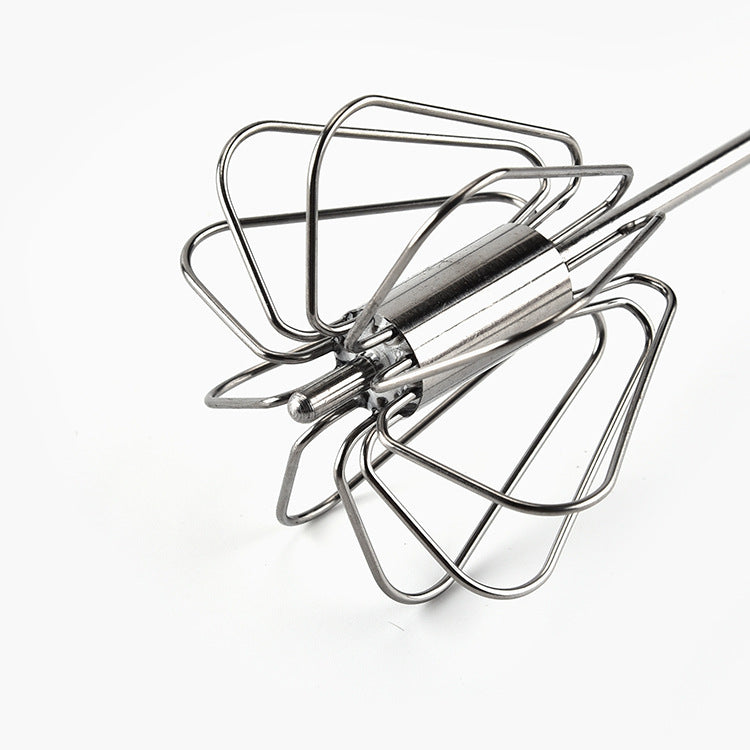 Batteur à Œufs Semi-Automatique en Acier Inoxydable