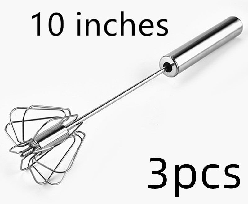 Batteur à Œufs Semi-Automatique en Acier Inoxydable