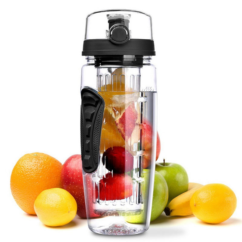 Gourde de 946 ml avec Infuseur à Fruits, sans BPA, en Plastique, Idéale pour le Sport