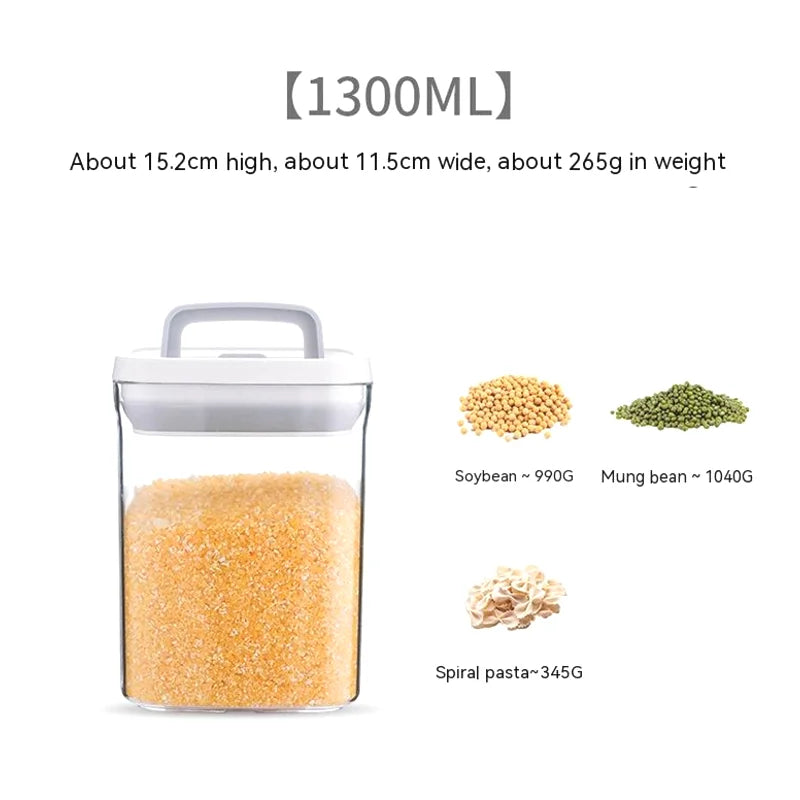 Bac à Légumes Transparent et Empilable pour Aliments Secs de Cuisine