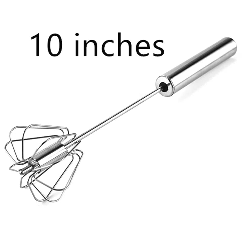 Batteur à Œufs Semi-Automatique en Acier Inoxydable