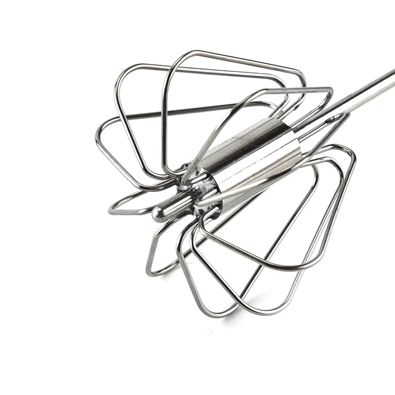 Batteur à Œufs Semi-Automatique en Acier Inoxydable