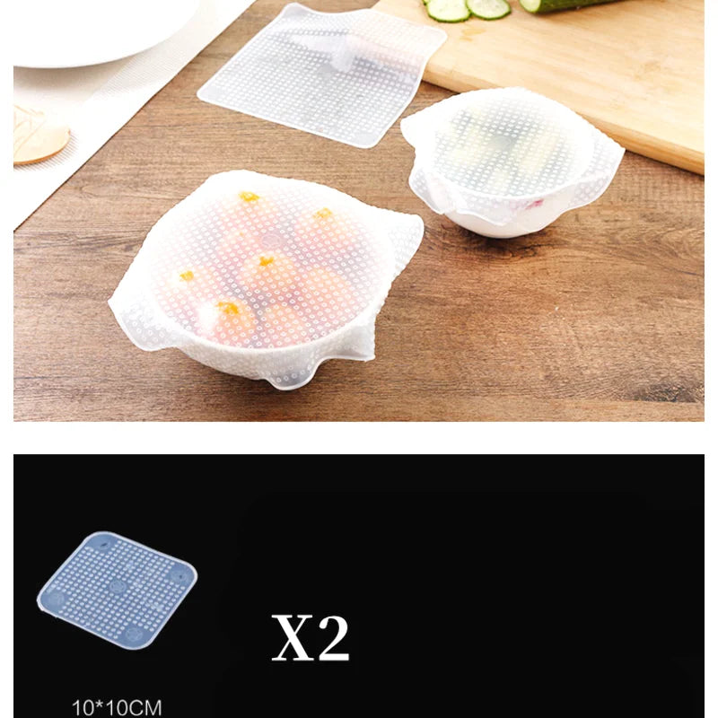 Film Alimentaire Réutilisable en Silicone Extensible