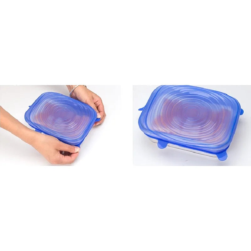 Lot de 12 Housses Extensibles en Silicone