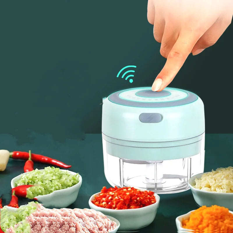 Mini Hachoir à Ail Electrique avec Recharge USB