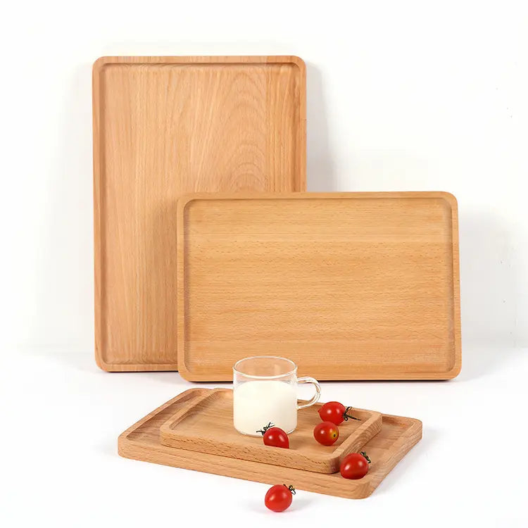 Plateau Rond ou Rectangulaire en Bois