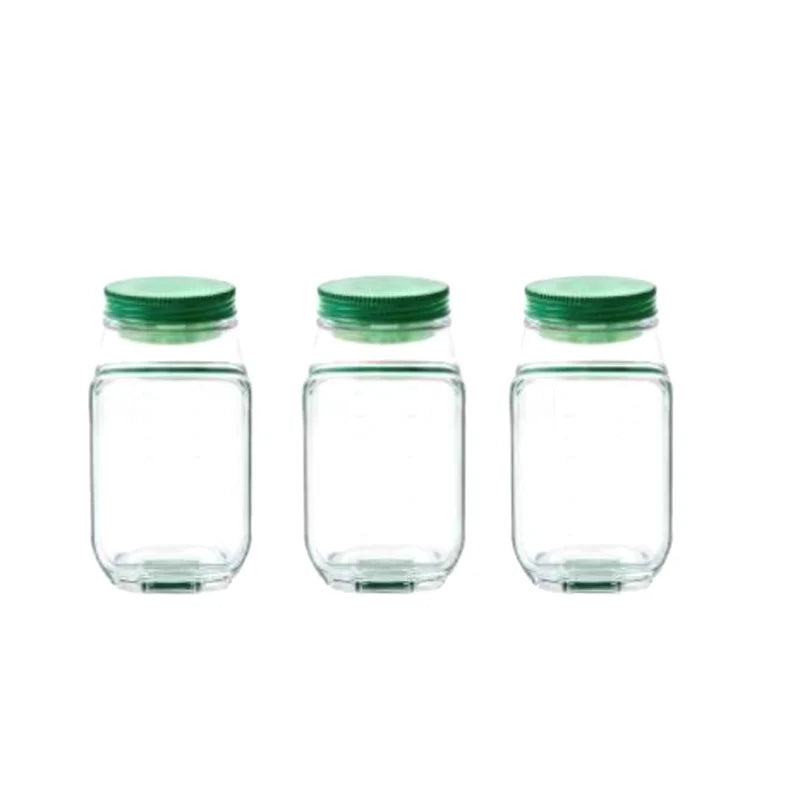 Saladier Portable Tout-En-Un en Plastique avec Récipient à Flocons d'Avoine Etanche, Réutilisable